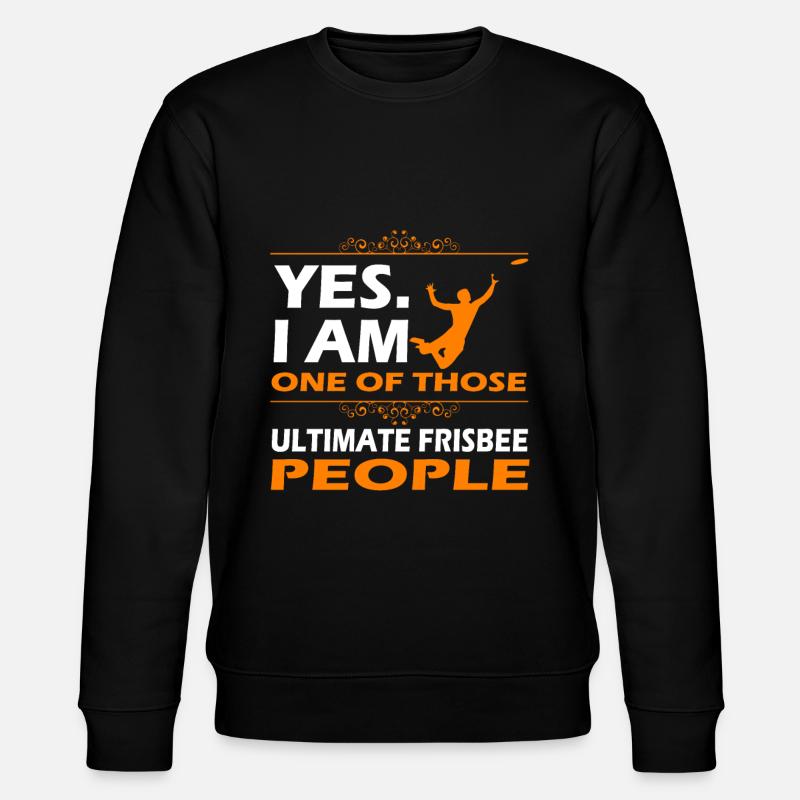 Frisbee Discgolf Throw - Stanley/Stella CHANGER Unisex Organic Sweatshirt - black