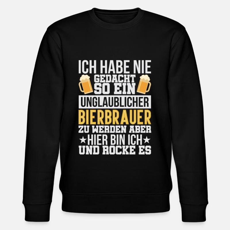 Unglaublicher Bierbrauer - Stanley/Stella Unisex Bio-Sweatshirt CHANGER  - Schwarz