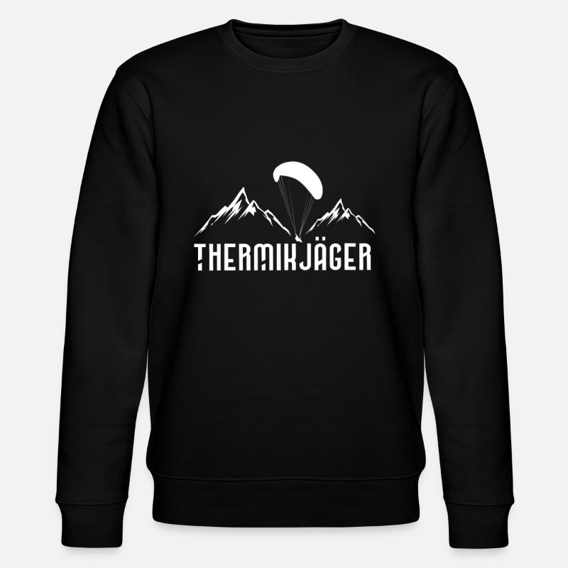 Gleitschirmflieger - Thermik Jäger - Paragleiten - Stanley/Stella Unisex Bio-Sweatshirt CHANGER  - Schwarz