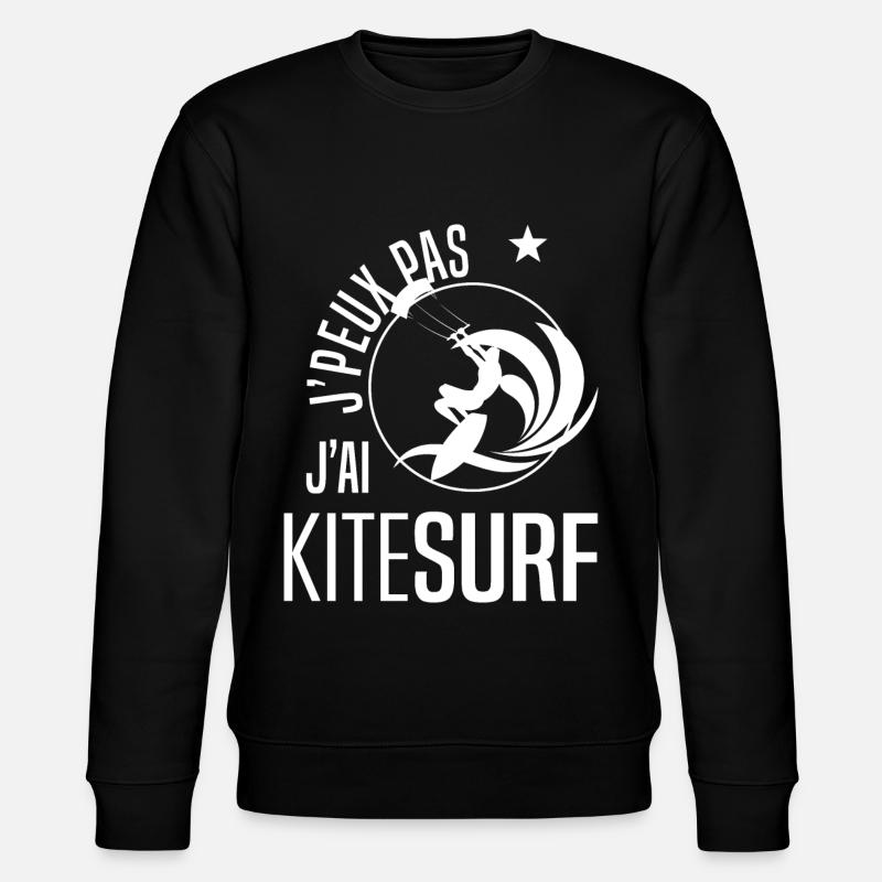 kitesurf - Sweat bio CHANGER Stanley/Stella Unisexe - noir