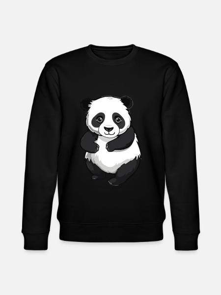 Panda - Stanley/Stella CHANGER Unisex Organic Sweatshirt - black
