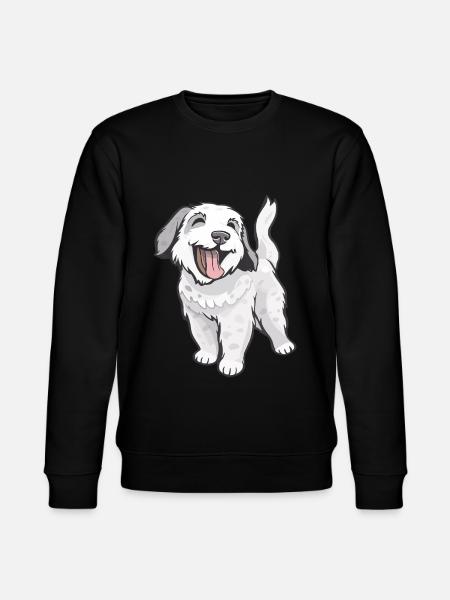 Chien mignon et joyeux - Sweat bio CHANGER Stanley/Stella Unisexe - noir