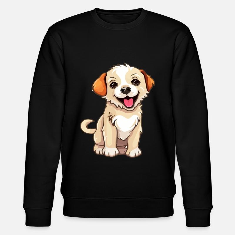 Süßes Hündchen - Stanley/Stella Unisex Bio-Sweatshirt CHANGER  - Schwarz