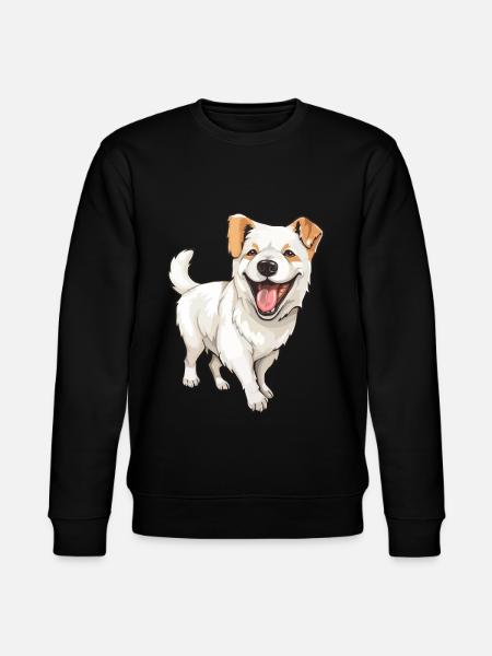 Rire chien mignon - Sweat bio CHANGER Stanley/Stella Unisexe - noir