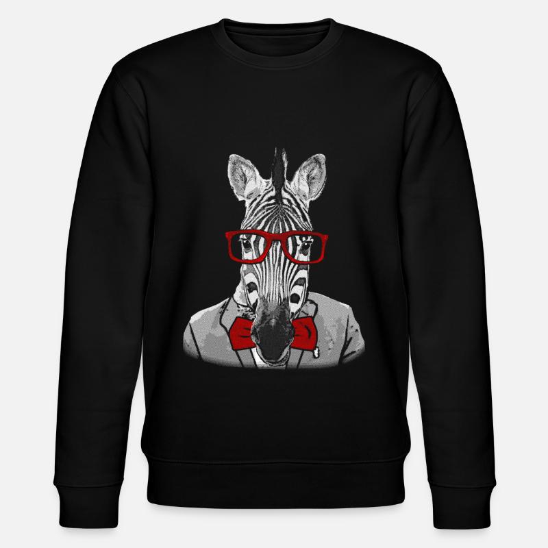 Hipster Zebra - Sweat bio CHANGER Stanley/Stella Unisexe - noir