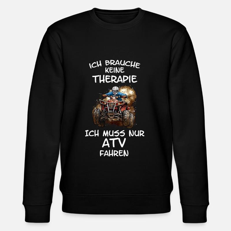ATV Quad Therapie - Stanley/Stella Unisex Bio-Sweatshirt CHANGER  - Schwarz