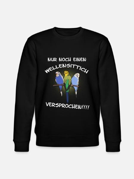 Budgie promised - Stanley/Stella CHANGER Unisex Organic Sweatshirt - black