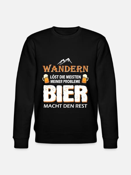 Wandern Bergwandern Wanderer - Stanley/Stella Unisex Bio-Sweatshirt CHANGER  - Schwarz