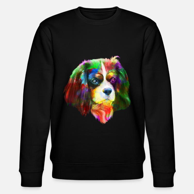 Chien Cavalier King Charles Spaniel - Sweat bio CHANGER Stanley/Stella Unisexe - noir
