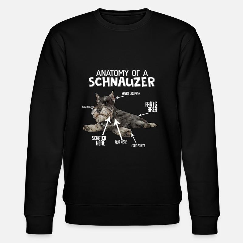 Schnauzer chien schnauzer géant - Sweat bio CHANGER Stanley/Stella Unisexe - noir