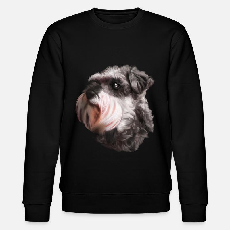 Schnauzer chien schnauzer géant - Sweat bio CHANGER Stanley/Stella Unisexe - noir