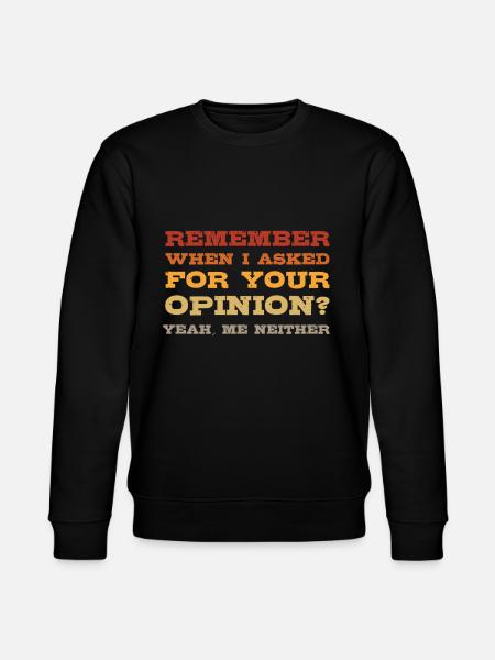 Funny Sorüche Retro - Stanley/Stella CHANGER Unisex Organic Sweatshirt - black