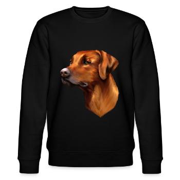 Rhodesian Ridgeback - Sweat bio CHANGER Stanley/Stella Unisexe - noir - Devant - Nik (191cm) & Marisol (170cm)