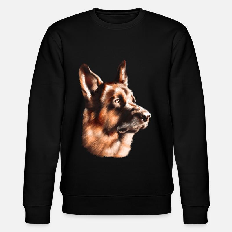 Deutscher Schäferhund - Stanley/Stella Unisex Bio-Sweatshirt CHANGER  - Schwarz