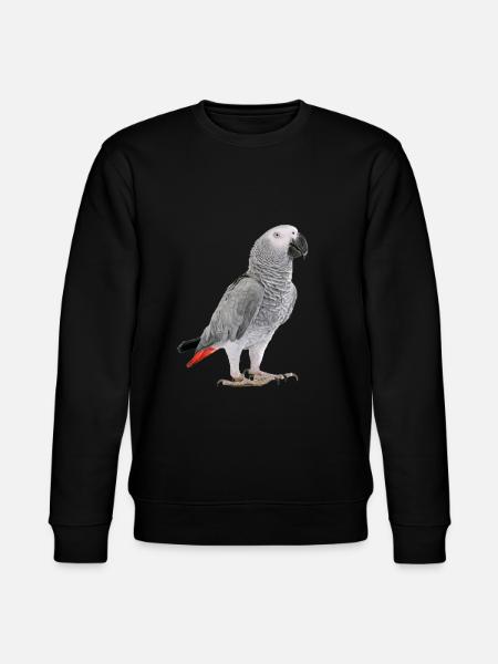 African gray parrot - Stanley/Stella CHANGER Unisex Organic Sweatshirt - black