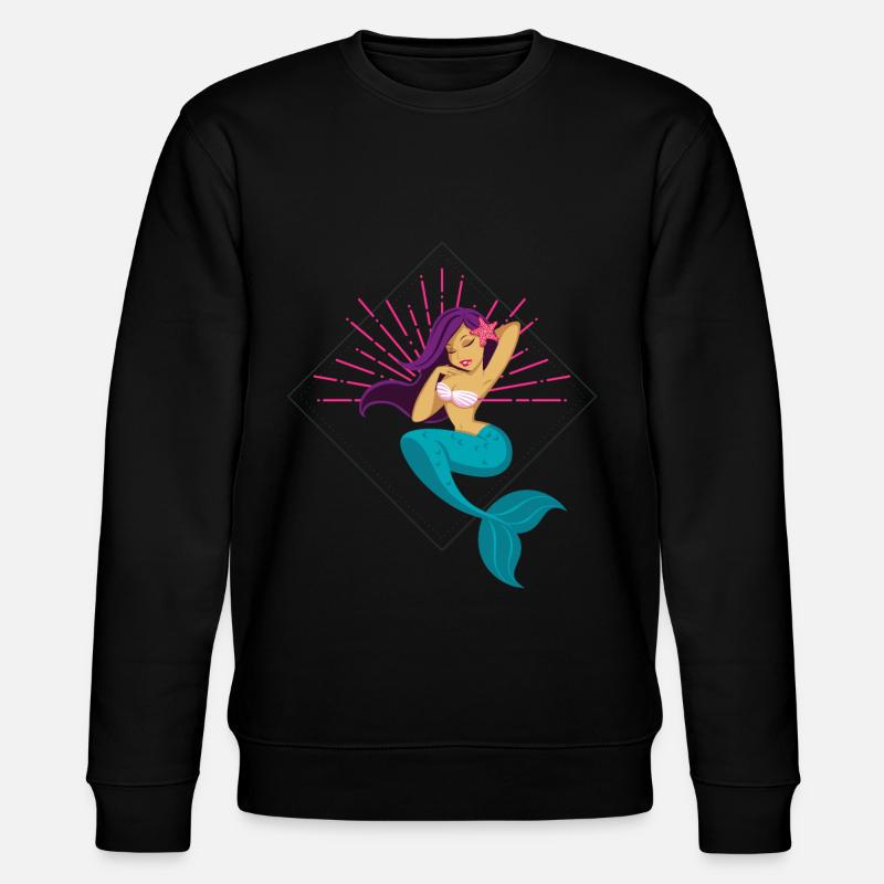 Meerjungfrau Design - Stanley/Stella Unisex Bio-Sweatshirt CHANGER  - Schwarz