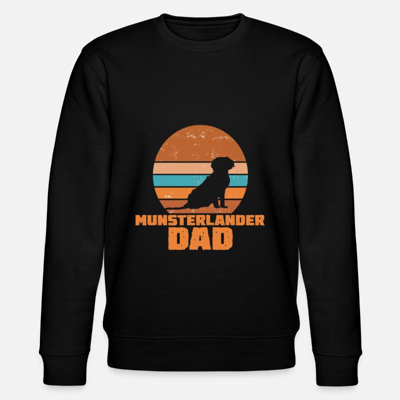 Munsterlander Dad Münsterländer - Stanley/Stella Unisex Bio-Sweatshirt CHANGER  - Schwarz