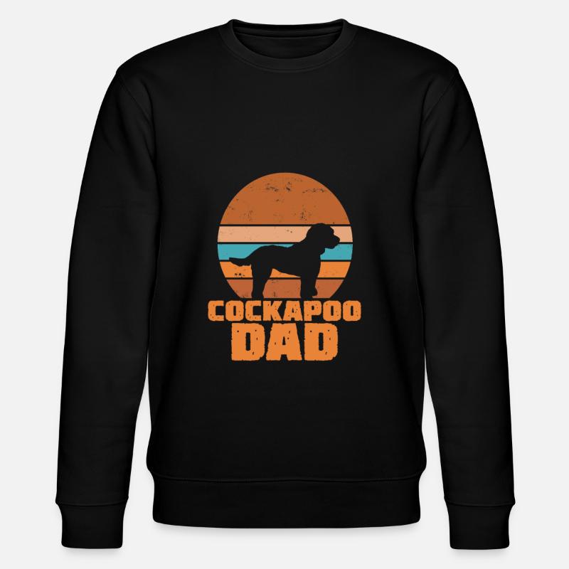 Cockapoo Dad - Stanley/Stella CHANGER Unisex Organic Sweatshirt - black