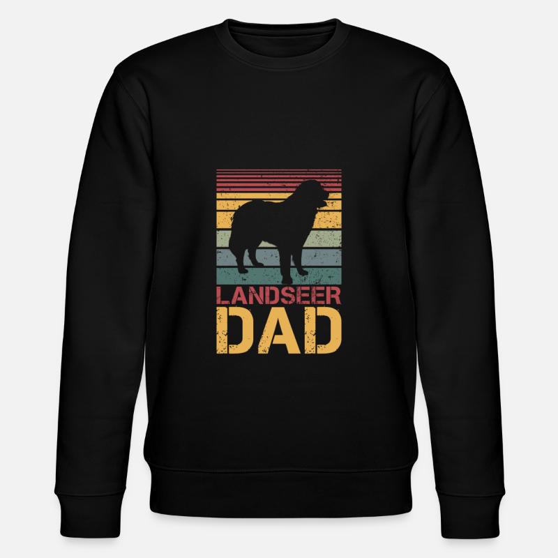 Landseer Dad - Stanley/Stella Unisex Bio-Sweatshirt CHANGER - Schwarz