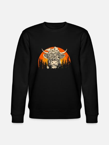 Scottish Highland Highland Cattle Highland - Stanley/Stella CHANGER Unisex Organic Sweatshirt - black