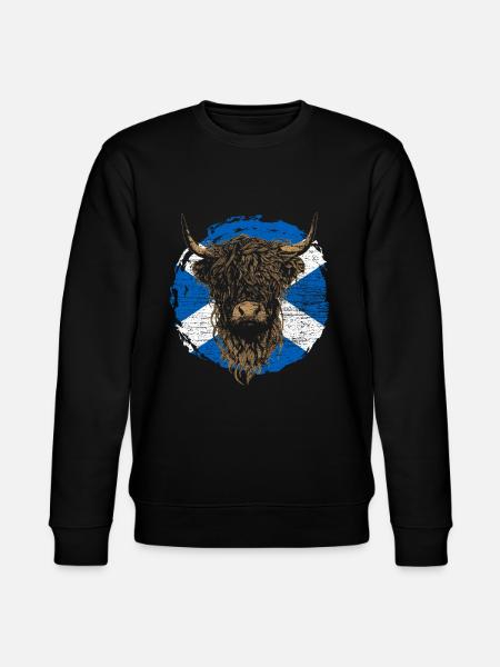 Scottish Highlands Highland Cattle Highland Cow - Stanley/Stella CHANGER Unisex Organic Sweatshirt - black