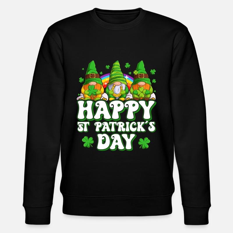 Saint-Patrick Elfes irlandais Gnome - Sweat bio CHANGER Stanley/Stella Unisexe - noir