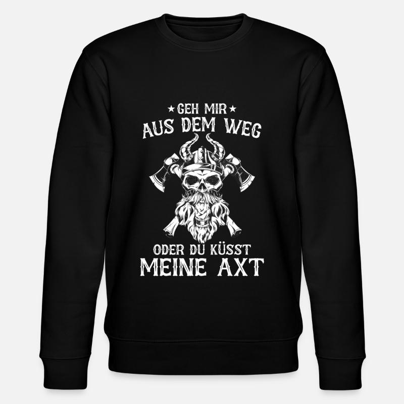 Wikinger Nordisch Krieger Valhalla - Stanley/Stella Unisex Bio-Sweatshirt CHANGER - Schwarz