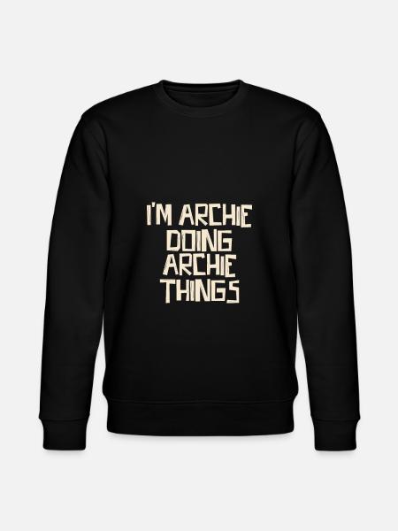 I'm Archie doing Archie things - Stanley/Stella Unisex Bio-Sweatshirt CHANGER - Schwarz