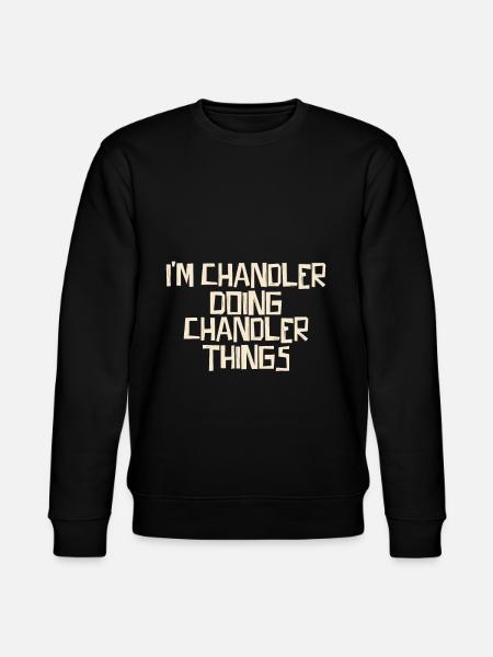 I'm Chandler doing Chandler things - Stanley/Stella Unisex Bio-Sweatshirt CHANGER  - Schwarz