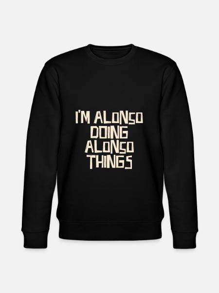 I'm Alonso doing Alonso things - Stanley/Stella CHANGER Unisex Organic Sweatshirt - black
