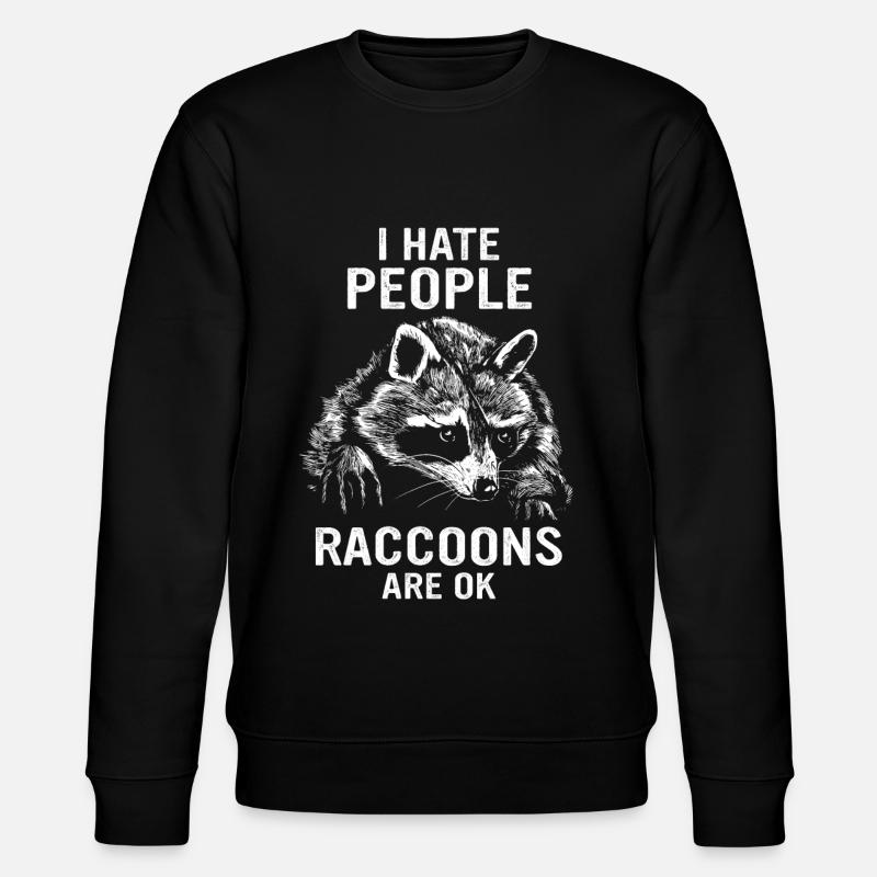 Raton laveur - Sweat bio CHANGER Stanley/Stella Unisexe - noir