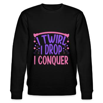 Baton Twirling I Twirl I Drop I Conquer Twirler - Sweat bio CHANGER Stanley/Stella Unisexe - noir - Devant - Nik (191cm) & Marisol (170cm)