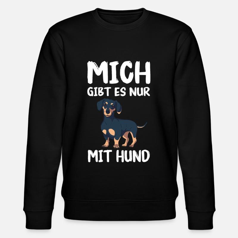 Dackel Dachshund Hund - Stanley/Stella Unisex Bio-Sweatshirt CHANGER  - Schwarz