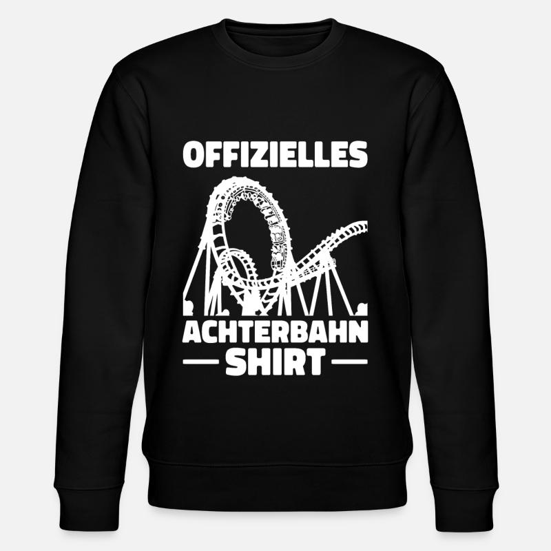 Achterbahn Freizeitpark Roller Coaster - Stanley/Stella Unisex Bio-Sweatshirt CHANGER  - Schwarz