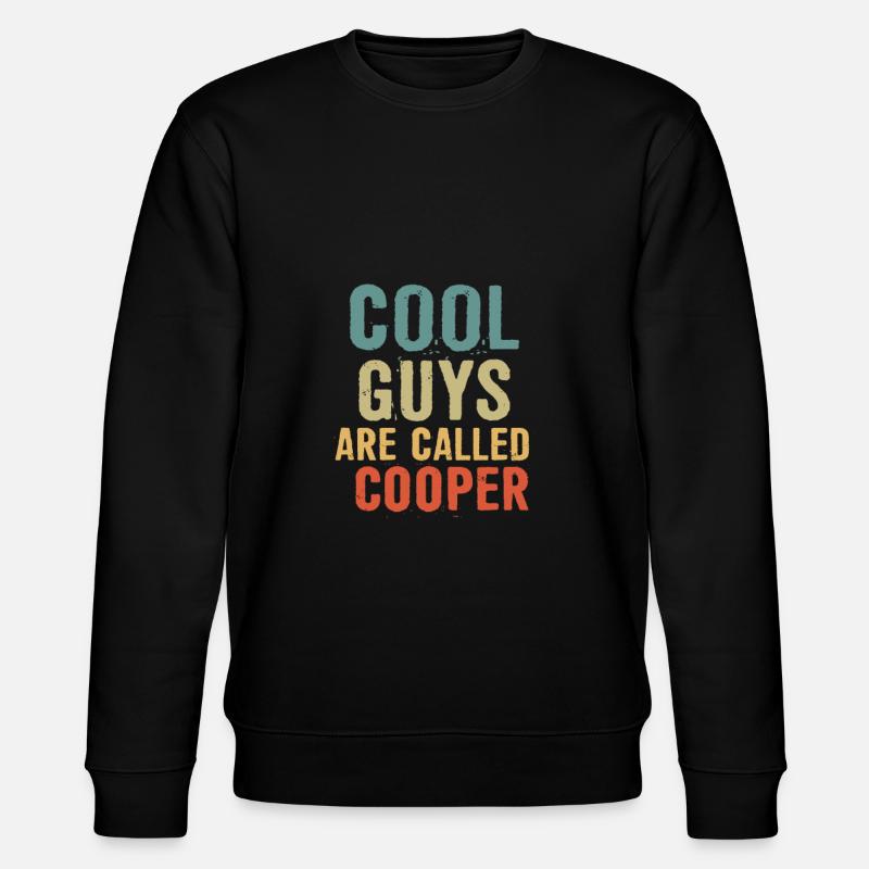 Cool guys are called Cooper - Stanley/Stella Unisex Bio-Sweatshirt CHANGER  - Schwarz