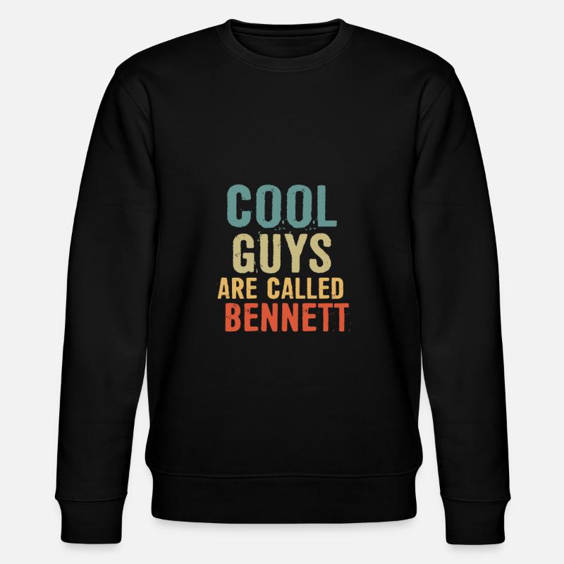Les gars cool s’appellent Bennett - Sweat bio CHANGER Stanley/Stella Unisexe - noir