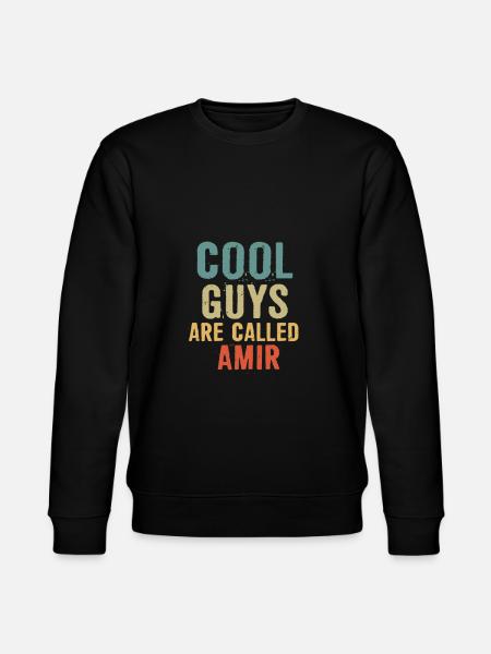 Cool guys are called Amir - Stanley/Stella CHANGER Unisex Organic Sweatshirt - black