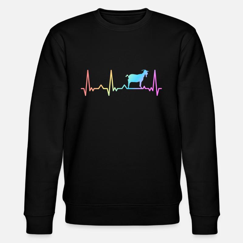 Chèvre Chèvres Chèvre Chèvre - Sweat bio CHANGER Stanley/Stella Unisexe - noir