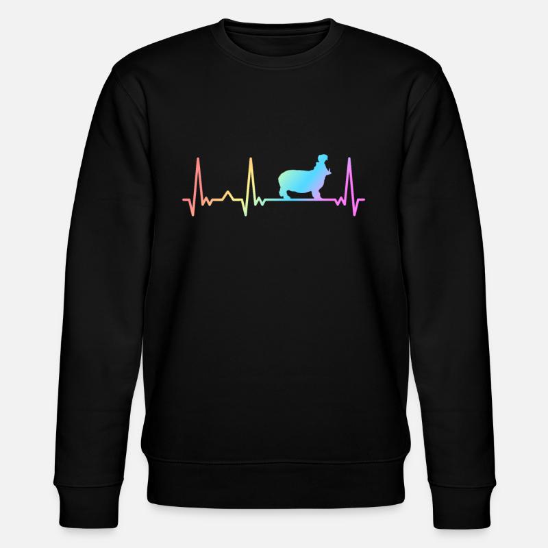 Nilpferd Nilpferde Tier - Stanley/Stella Unisex Bio-Sweatshirt CHANGER - Schwarz