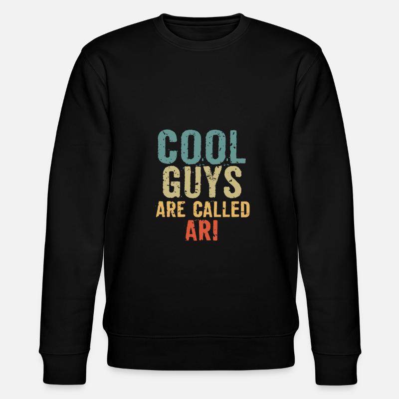 Cool guys are called ari - Stanley/Stella Unisex Bio-Sweatshirt CHANGER  - Schwarz