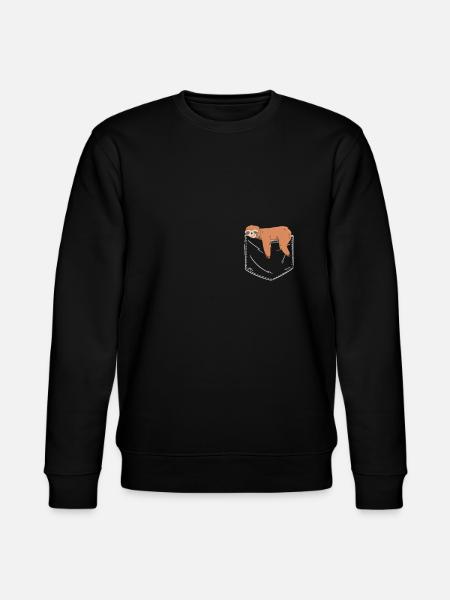 Sloth Sloths Sleep Lazy - Stanley/Stella CHANGER Unisex Organic Sweatshirt - black
