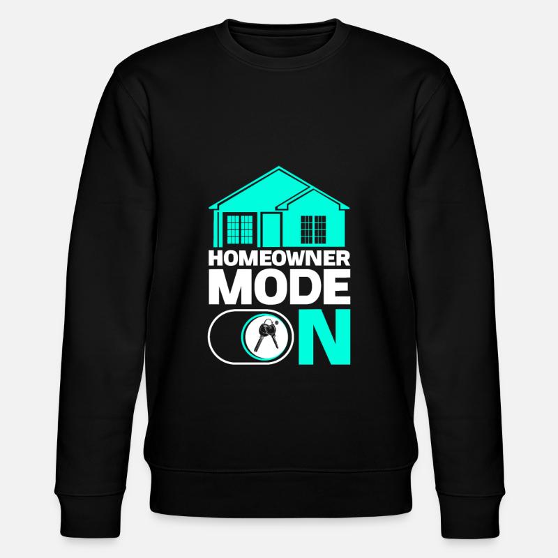 Neuer Hauseigentümer Hauseigentümer - Stanley/Stella Unisex Bio-Sweatshirt CHANGER  - Schwarz