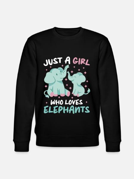 Elephant Animal Elephant Zoo - Stanley/Stella CHANGER Unisex Organic Sweatshirt - black
