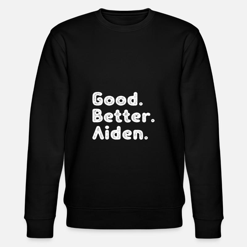 Good better Aiden - Stanley/Stella Unisex Bio-Sweatshirt CHANGER  - Schwarz