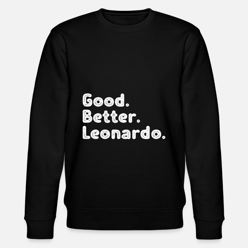 Good better Leonardo - Stanley/Stella Unisex Bio-Sweatshirt CHANGER  - Schwarz