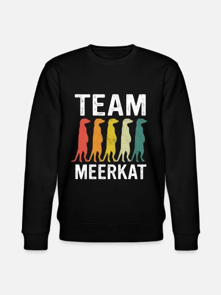 Meerkat Animal Erdmann - Stanley/Stella CHANGER Unisex Organic Sweatshirt - black