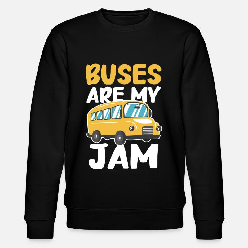 Bus Busfahrer Schulbus - Stanley/Stella Unisex Bio-Sweatshirt CHANGER  - Schwarz