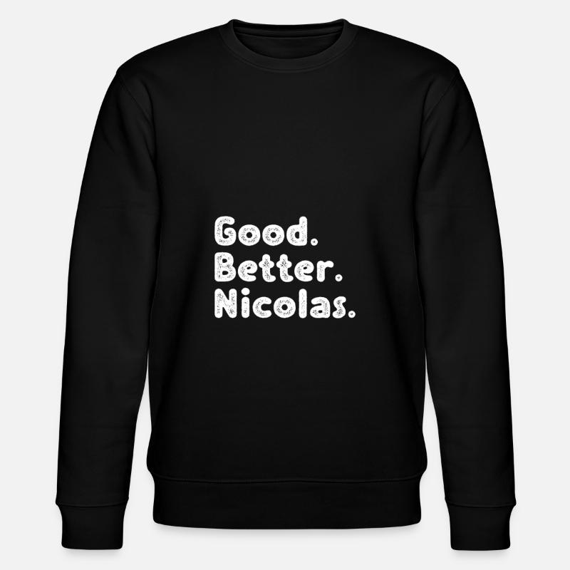 Good better Nicolas - Stanley/Stella CHANGER Unisex Organic Sweatshirt - black