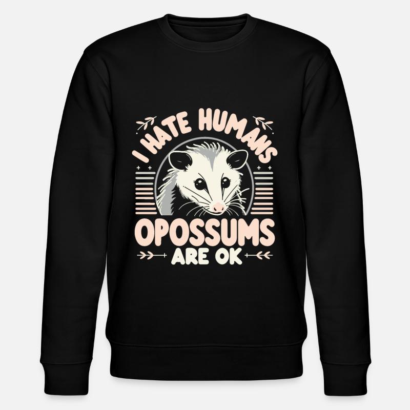 Opossum Possum Animal - Sweat bio CHANGER Stanley/Stella Unisexe - noir