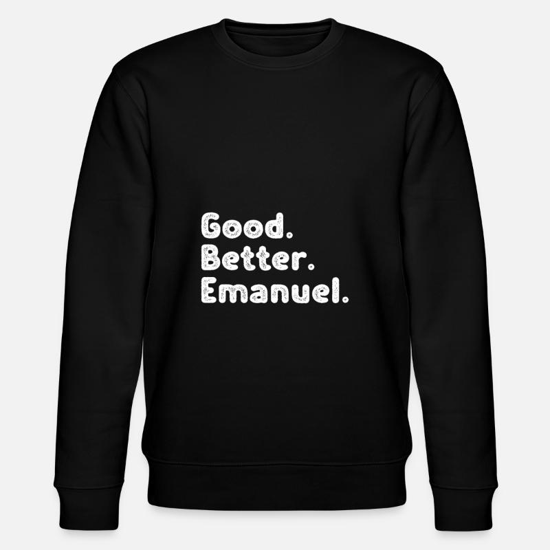 Good better Emanuel - Stanley/Stella CHANGER Unisex Organic Sweatshirt - black
